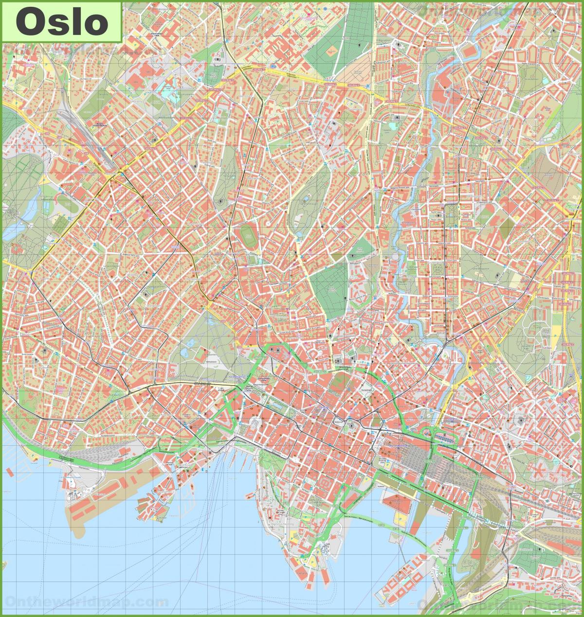 オスロの街並みマップ